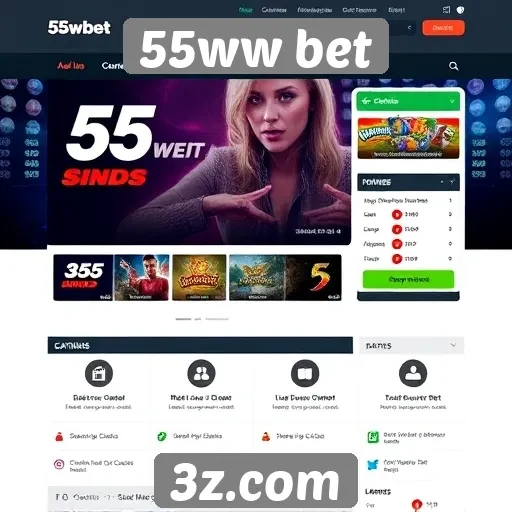 Experiência do usuário no site 55ww bet