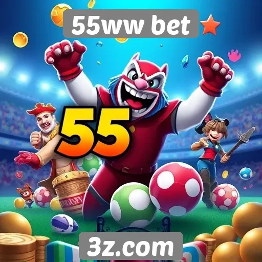 Variedade de jogos disponíveis na 55ww bet